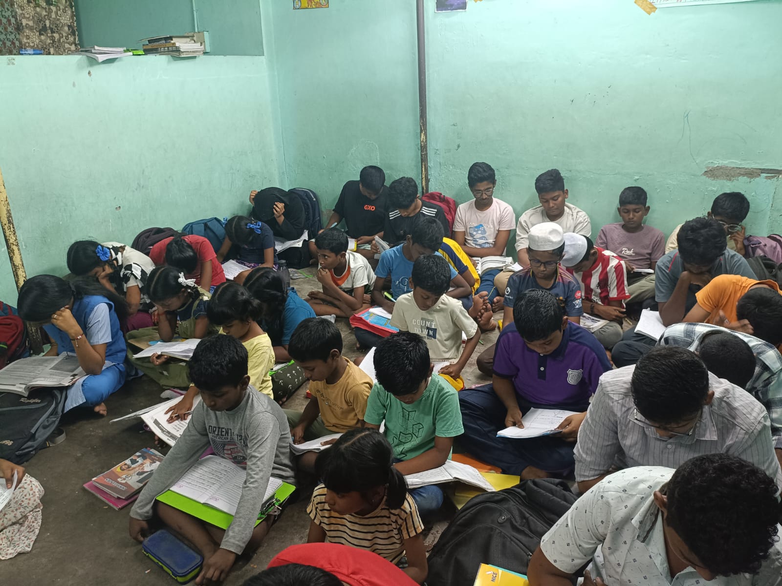 Students studying at Study Well Tuition Center Puducherry